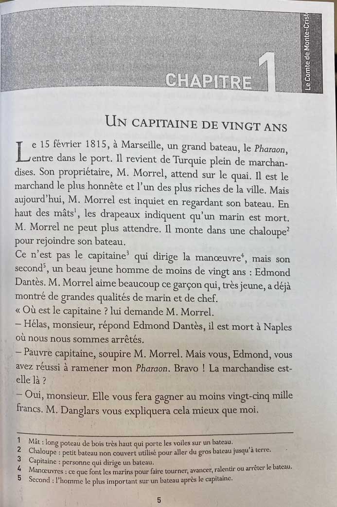 کتاب داستان زبان فرانسه Le Comte de Monte-Cristo tome 1/2 - تصویر 3